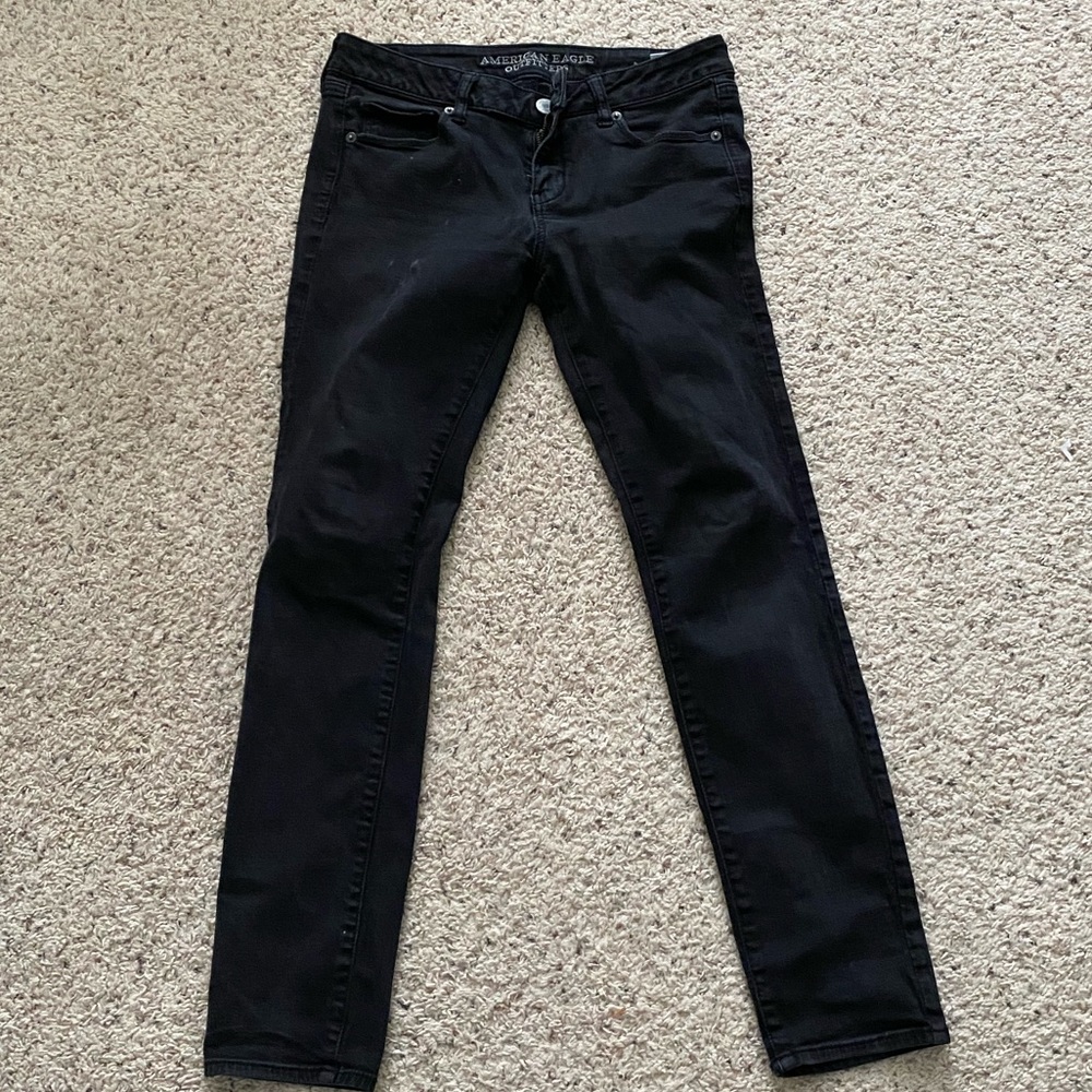 American eagle black skinny jeans
